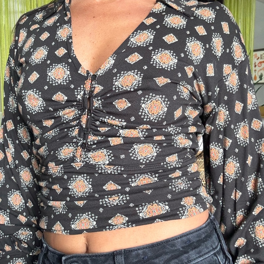 FREE PEOPLE collared blouse - Picture 7 of 15